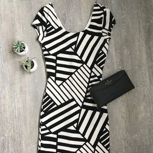 Black and white dress